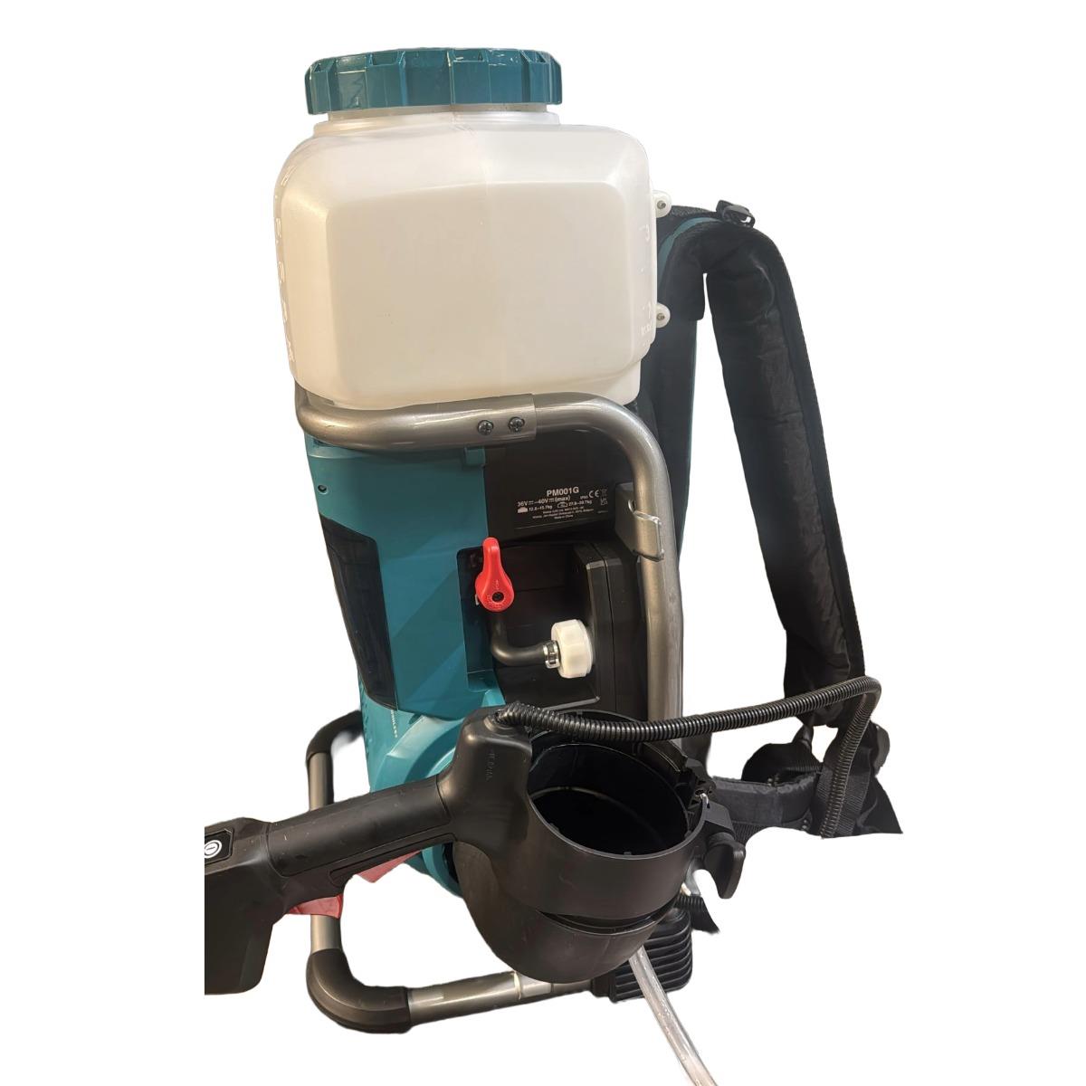 Makita PM001GL202 40V XGT Brushless Backpack Mist Blower With 2 x 8.0Ah Batteries and Charger Item Condition Seller Refurbished