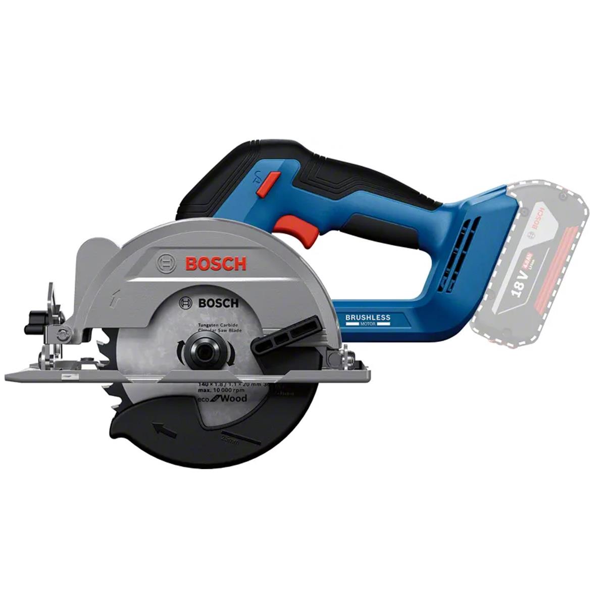 Bosch GKS 18V-51 18V Brushless 140mm Circular Saw Body Only 06019M3120
