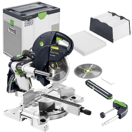 Festool KAPEX KS 120 REB 230V GB 260mm Sliding Compound Mitre Saw - 575304 With SYS-AIR M Air purifier 577785