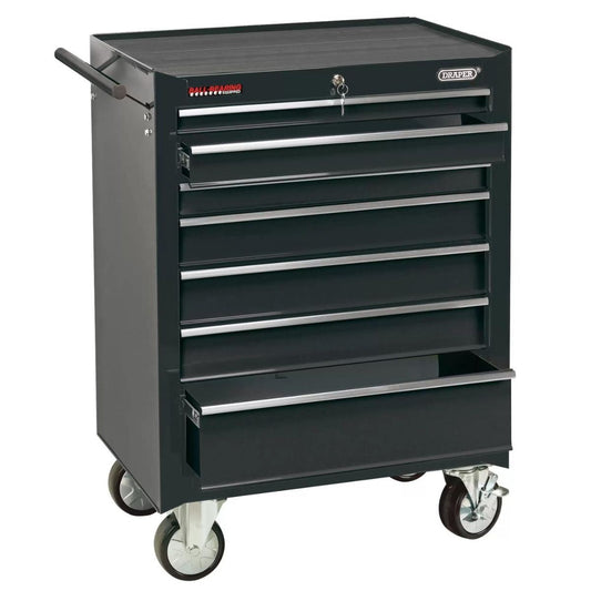 Draper RC7D/BK 26" Roller Tool Cabinet 7 Drawer Black 35743