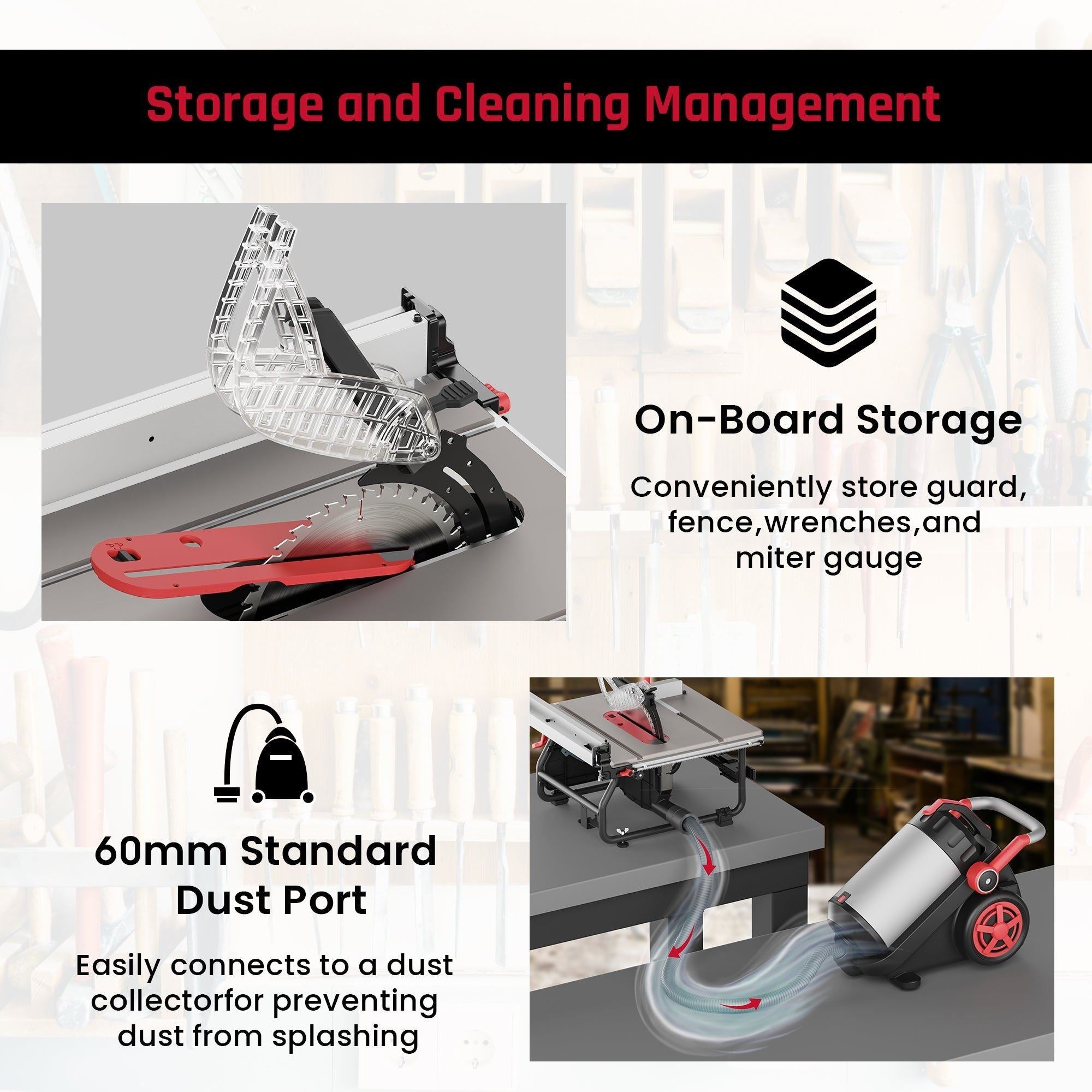 Excel 254mm Portable Table Saw 240V/1800W Item Condition Damaged Box