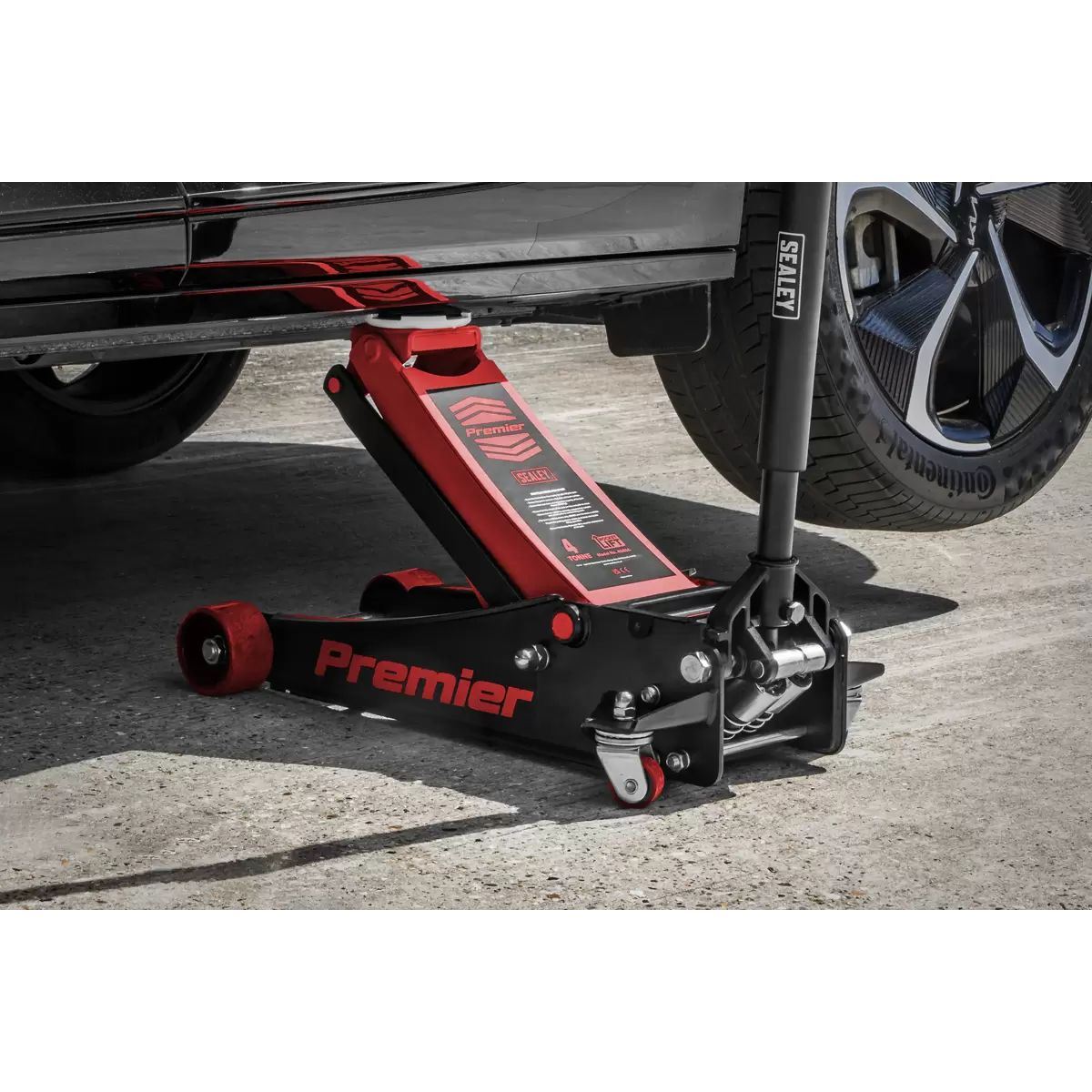 Sealey 4040AR Trolley Jack 4 Tonne Ton Rocket Quick Lift Red Car Van Garage