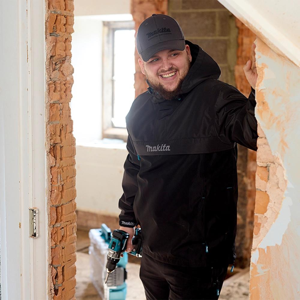 Makita MK203M Aero Jacket Grey - Size M