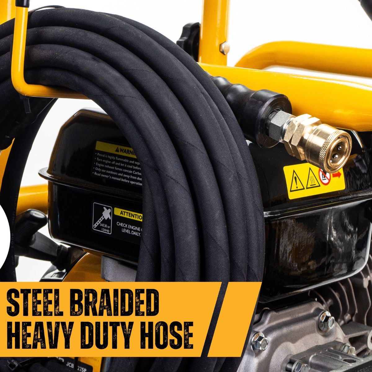 JCB PW7532P Petrol Pressure Washer 3100psi/213bar, Annovi Reverberi Triplex AR Pump 10.7l/min Flow Rate