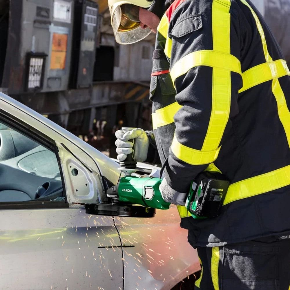 Hikoki G3623DAJAZ 36V Multivolt Brushless 230mm Angle Grinder with 2 x 4.0Ah Batteries, Charger & Case