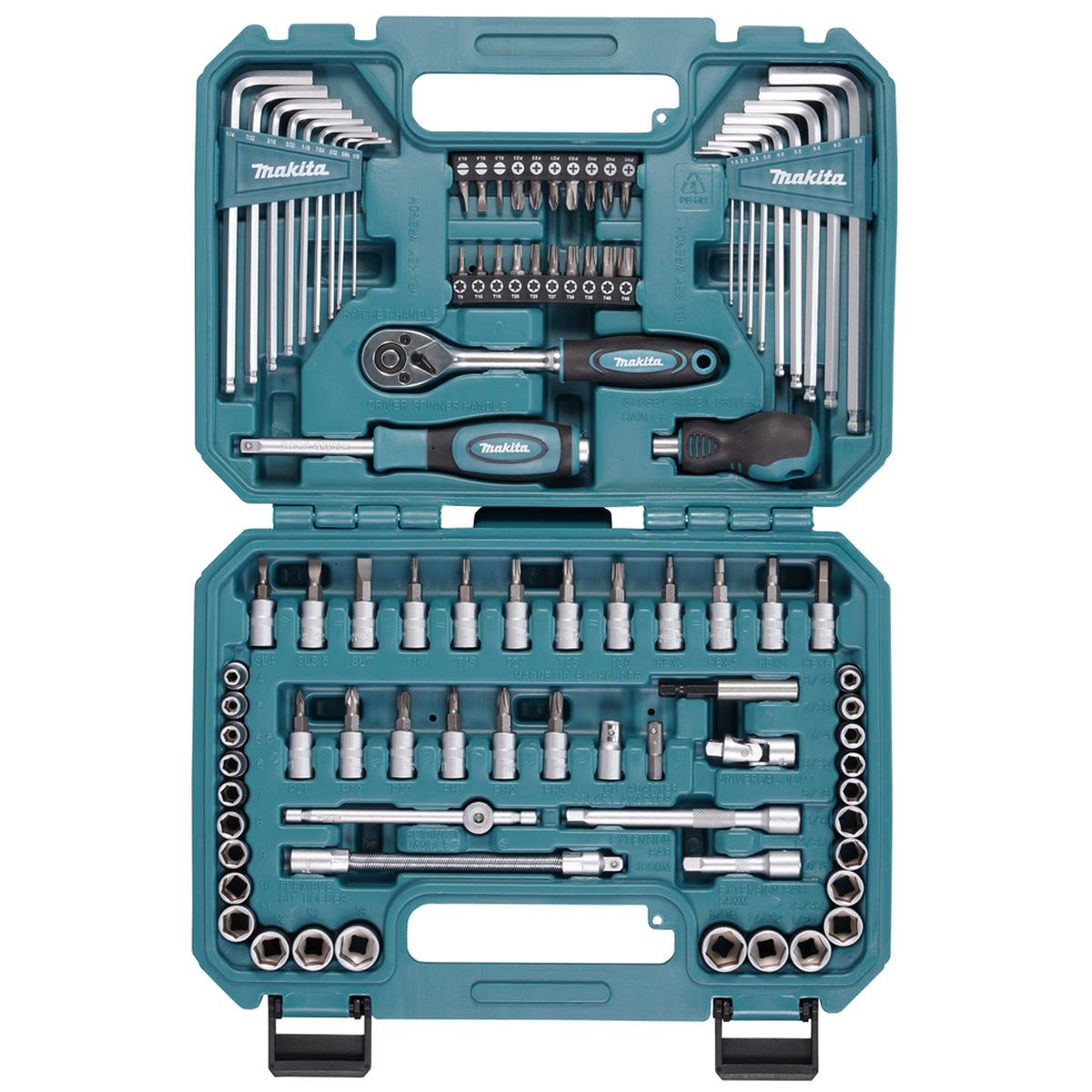 Makita E-15752 Screw Bit & Socket Set Of 91 Pieces In Case