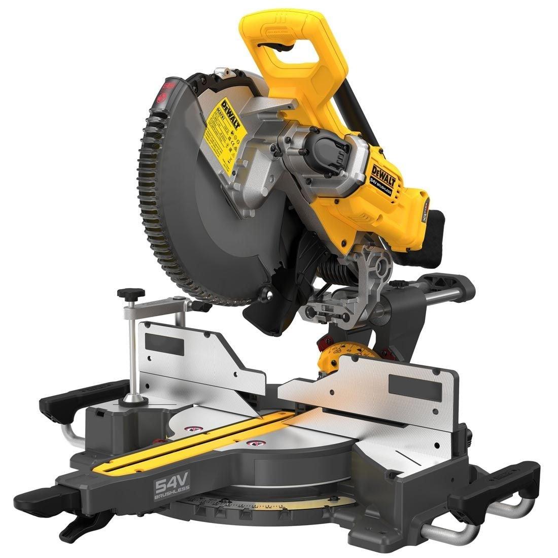 Dewalt DCS781N 54V XR Flexvolt Brushless 305mm Slide Mitre Saw Body Only Precision Cuts in Wood & Metal