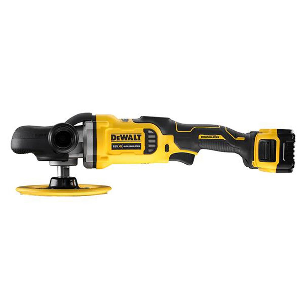 Dewalt DCM849P1 18V Brushless Rotary Polisher with 1 x 5.0Ah Battery Charger & Bag