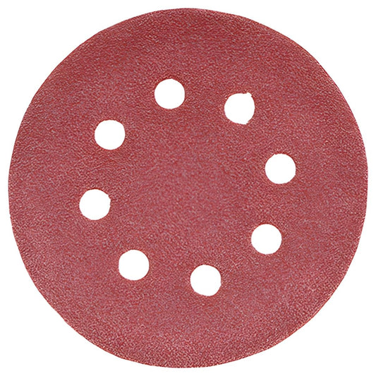 Timco 125mm Hook & Loop Random Orbital Sanding Discs 80 Grit Pack of 5 - 231555