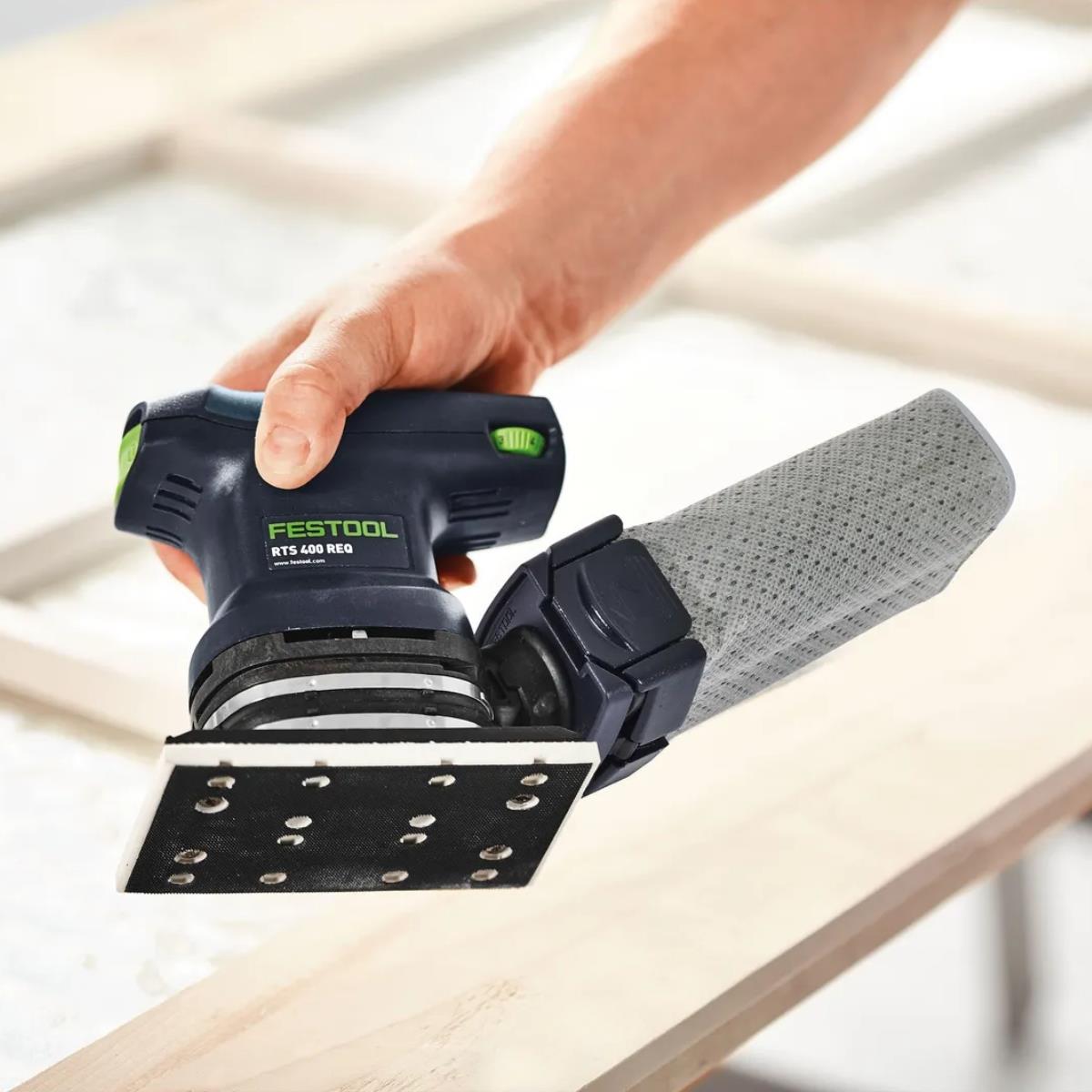 Festool RTS 400 REQ-Plus 230V RUTSCHER Orbital Sander with Light Module & Case 578927