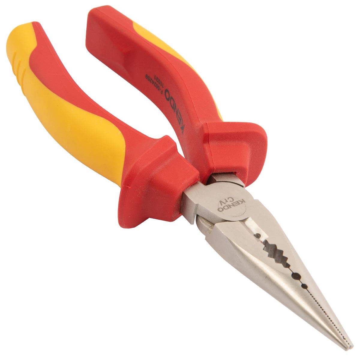 Kendo 200mm VDE Long Nose Plier