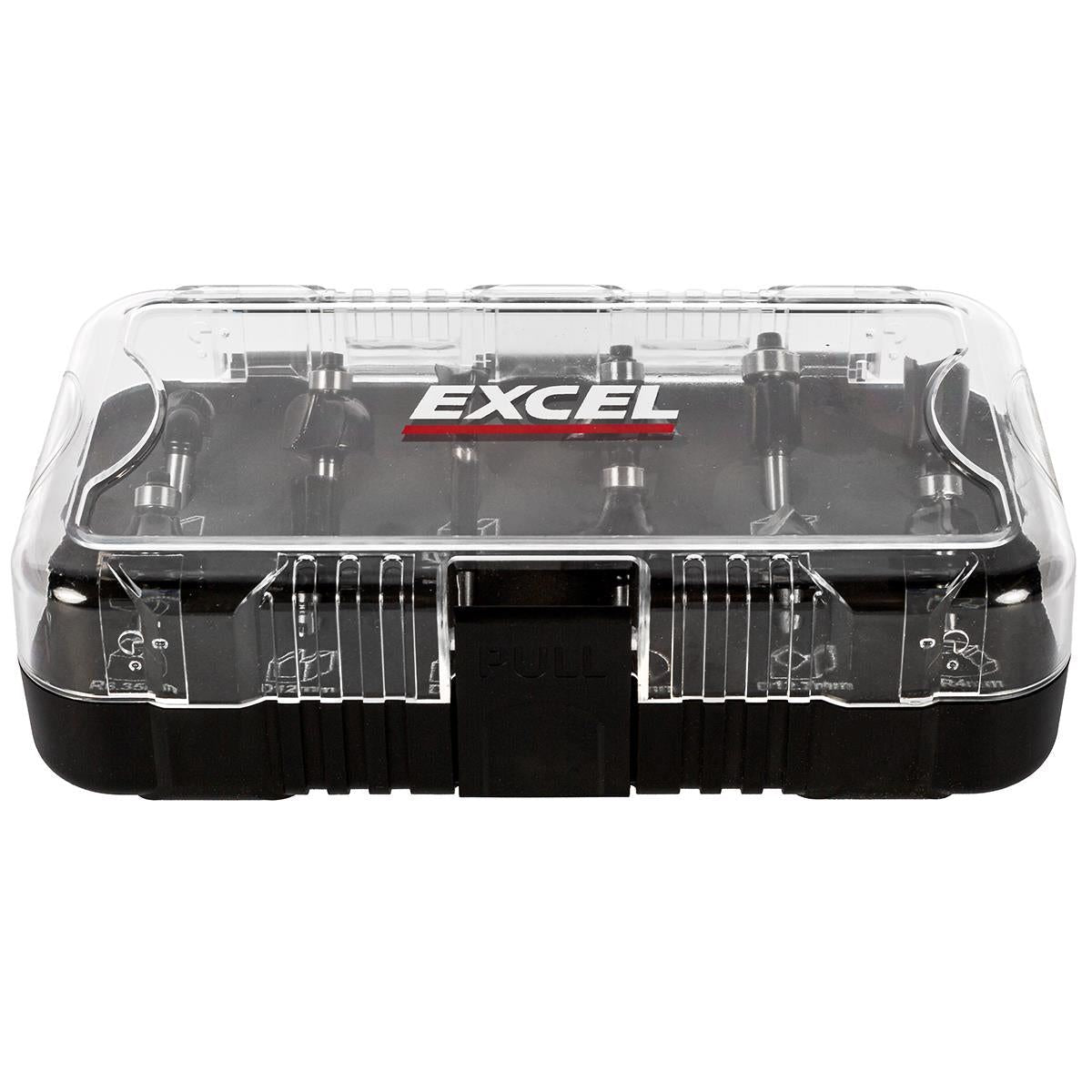 Excel 1/4in Shank TCT Router Cutter Bit 12 Piece Set