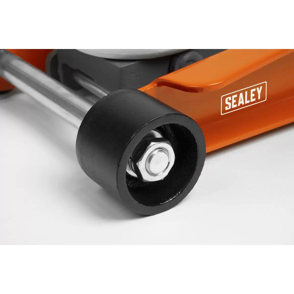 Sealey 2001LEOR Trolley Jack 2.25tonne Low Entry Rocket Lift Orange