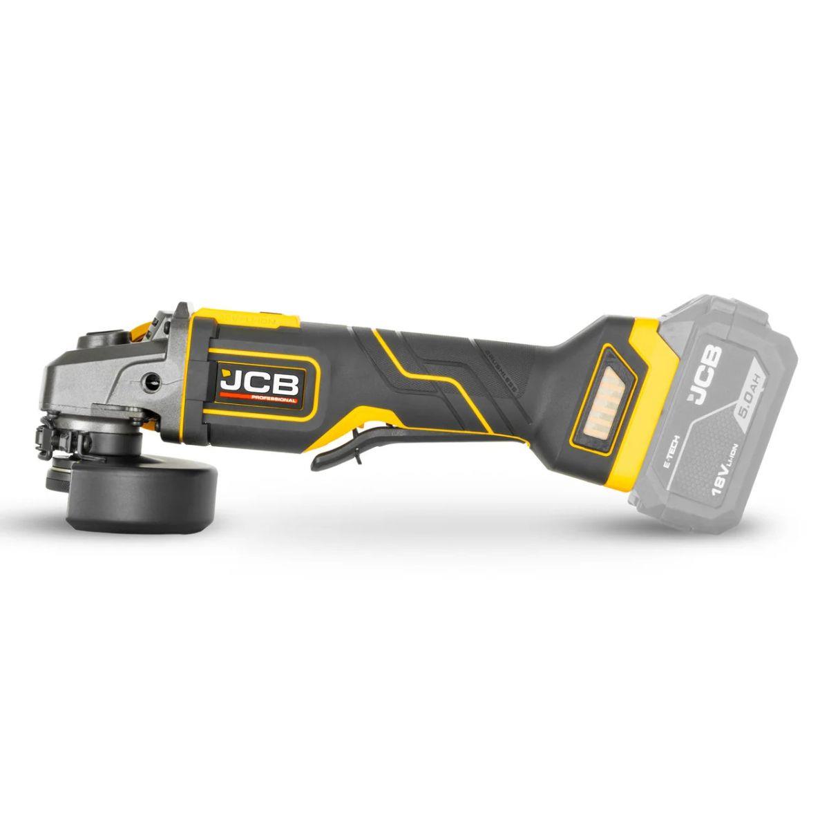 JCB-18PAG-115 18V Anti-Vibration Angle Grinder 115m with Paddle Switch Body Only