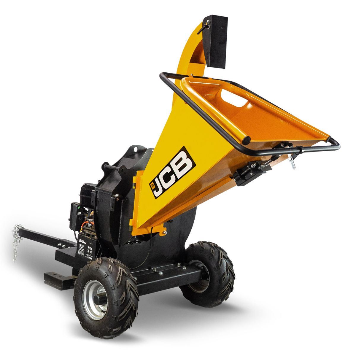 JCB CH150120PE 120mm Heavy-duty Petrol Wood Chipper 15hp 4-Stroke Electric Start