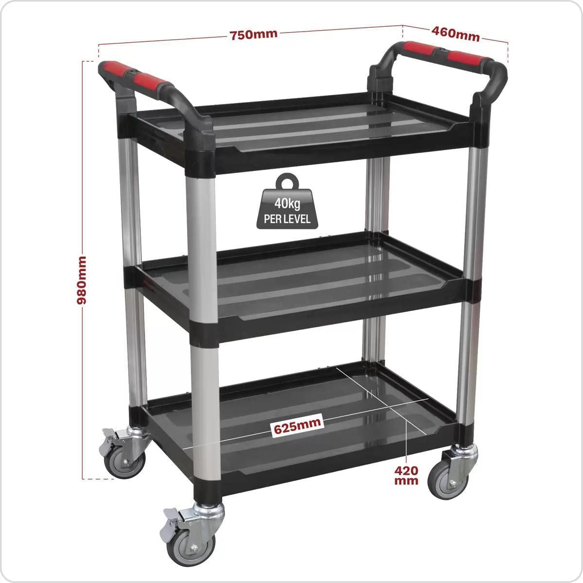 Sealey CX309 3-Level Composite Workshop Trolley