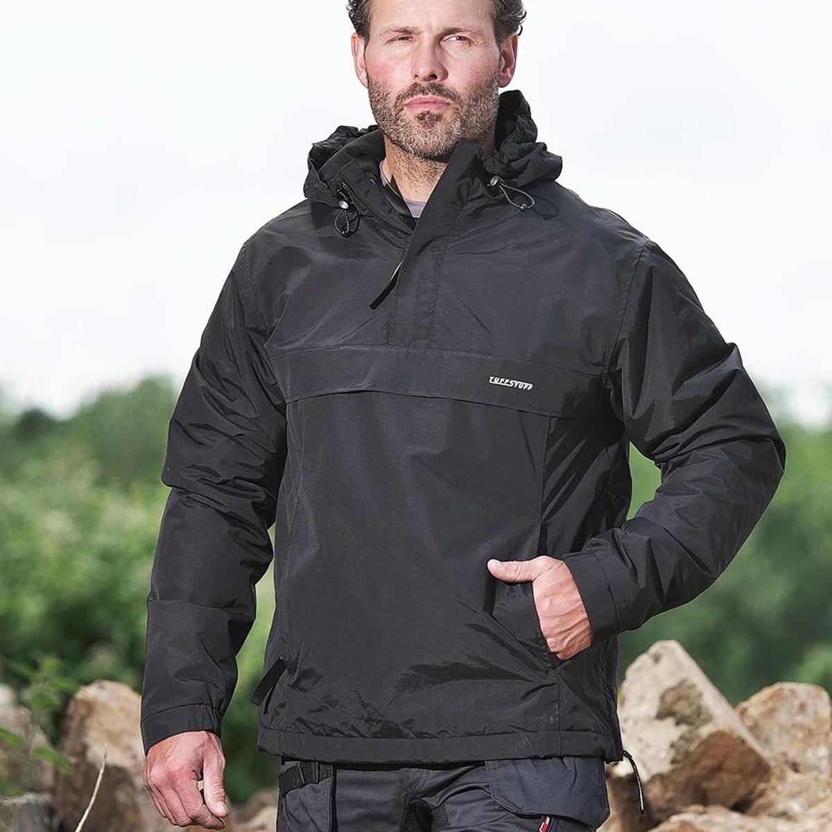 TuffStuff 295 Sutherland Fleece Lined Windbreaker Jacket Black - Size L