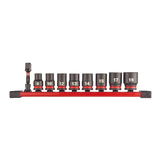 Milwaukee Shockwave 3/8" Impact Socket Set 9 Piece 4932480454