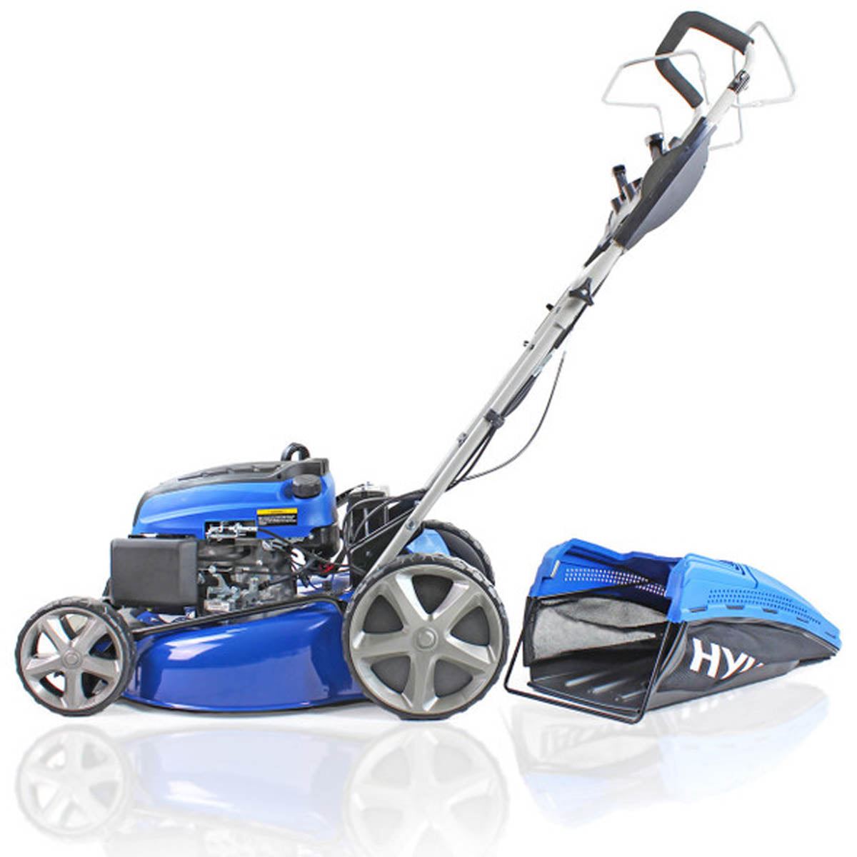 Hyundai HYM510SPE 51cm Self-Propelled Petrol Lawnmower, 196cc Engine, Electric Start, Rear & Side Discharge
