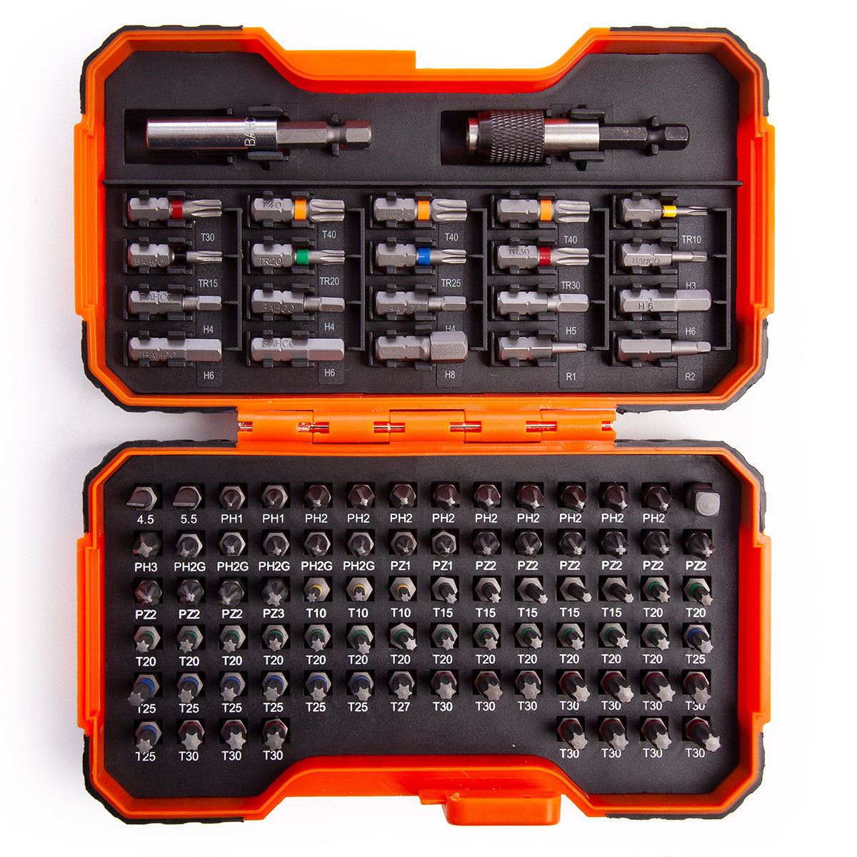 Bahco Screwdriver Bit Set 100 Piece with 2 Bit Holders 59/S100BC