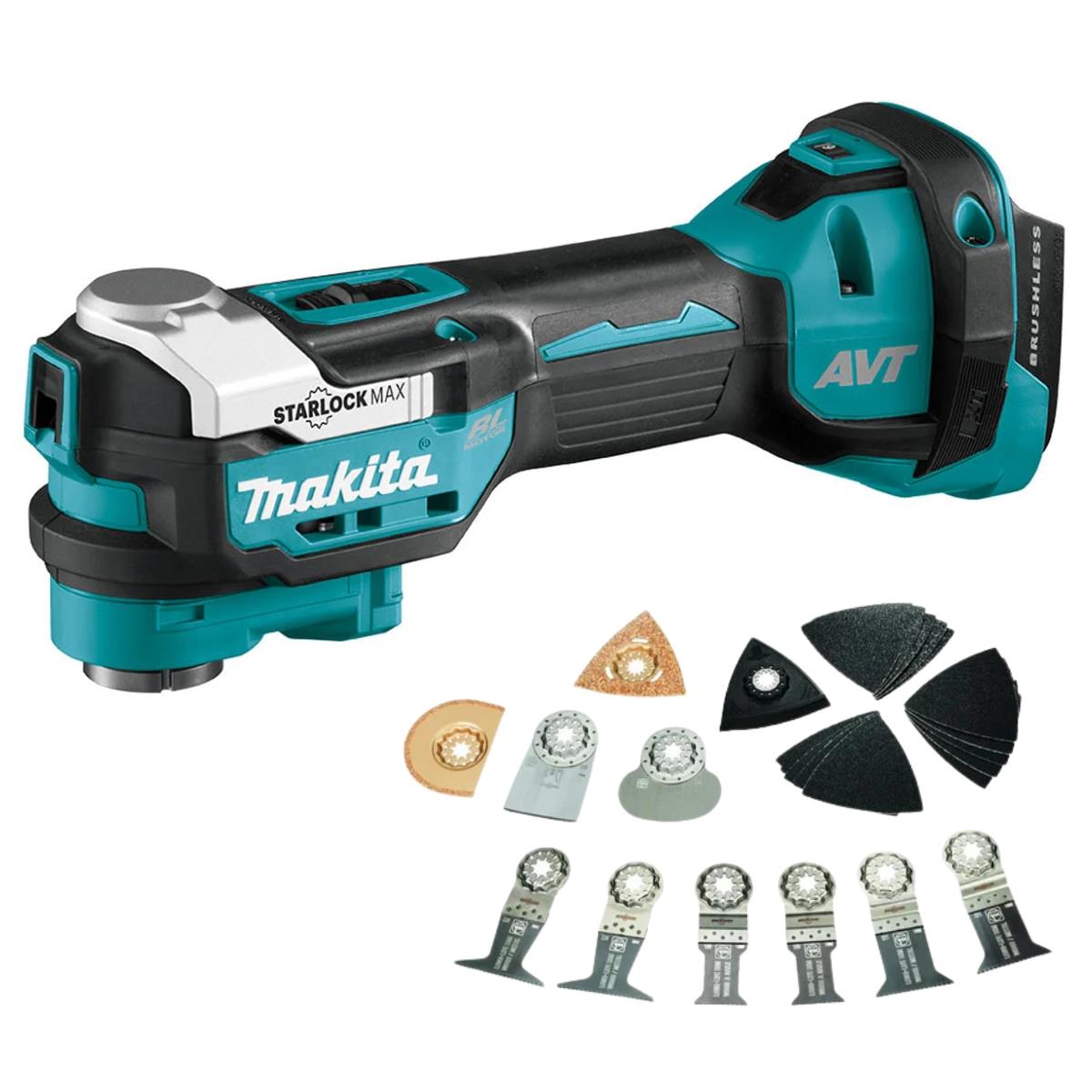 Makita DTM52Z 18V Brushless Multi Tool With 26 Piece Accessory Set