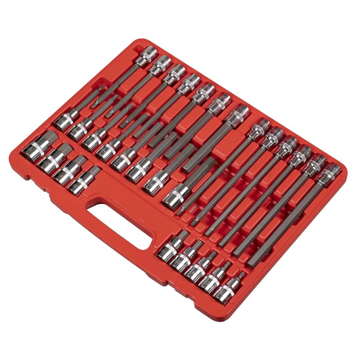 Sealey AK2196 Hex Socket Bit Set 30pc