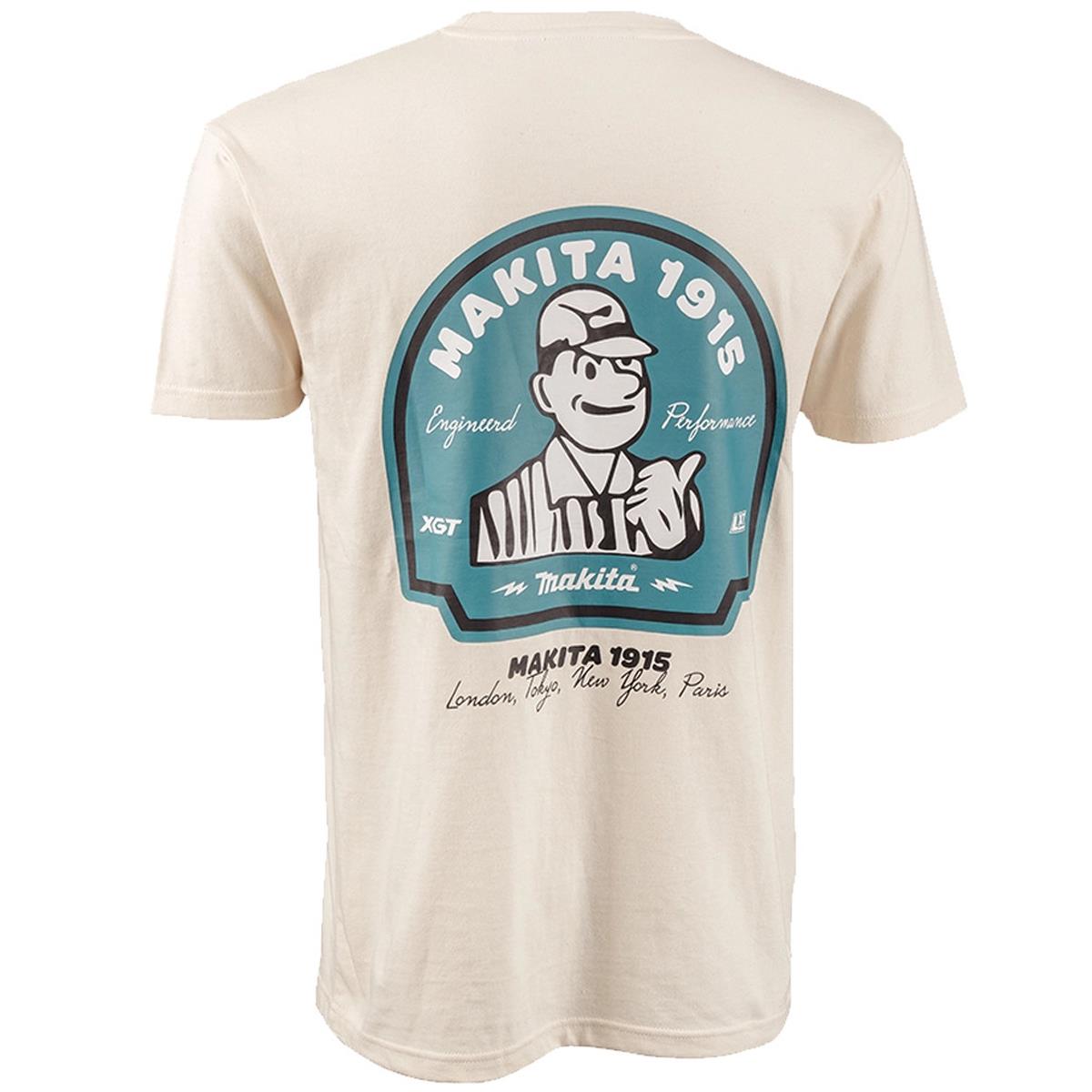 Makita MK101M Origin T-Shirt Regular Fit Off White - Size L