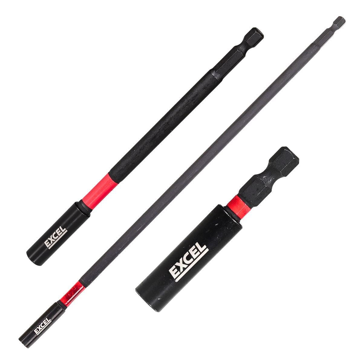 Excel Magnetic Impact Bit Holder 60mm, 150mm, 300mm with Blister Card