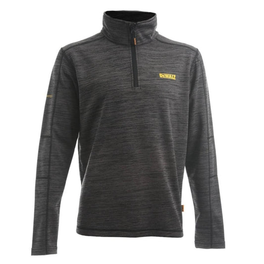 Dewalt Jonesborough 1/4In Zip Mid Layer Fleece Black/Grey - Size L