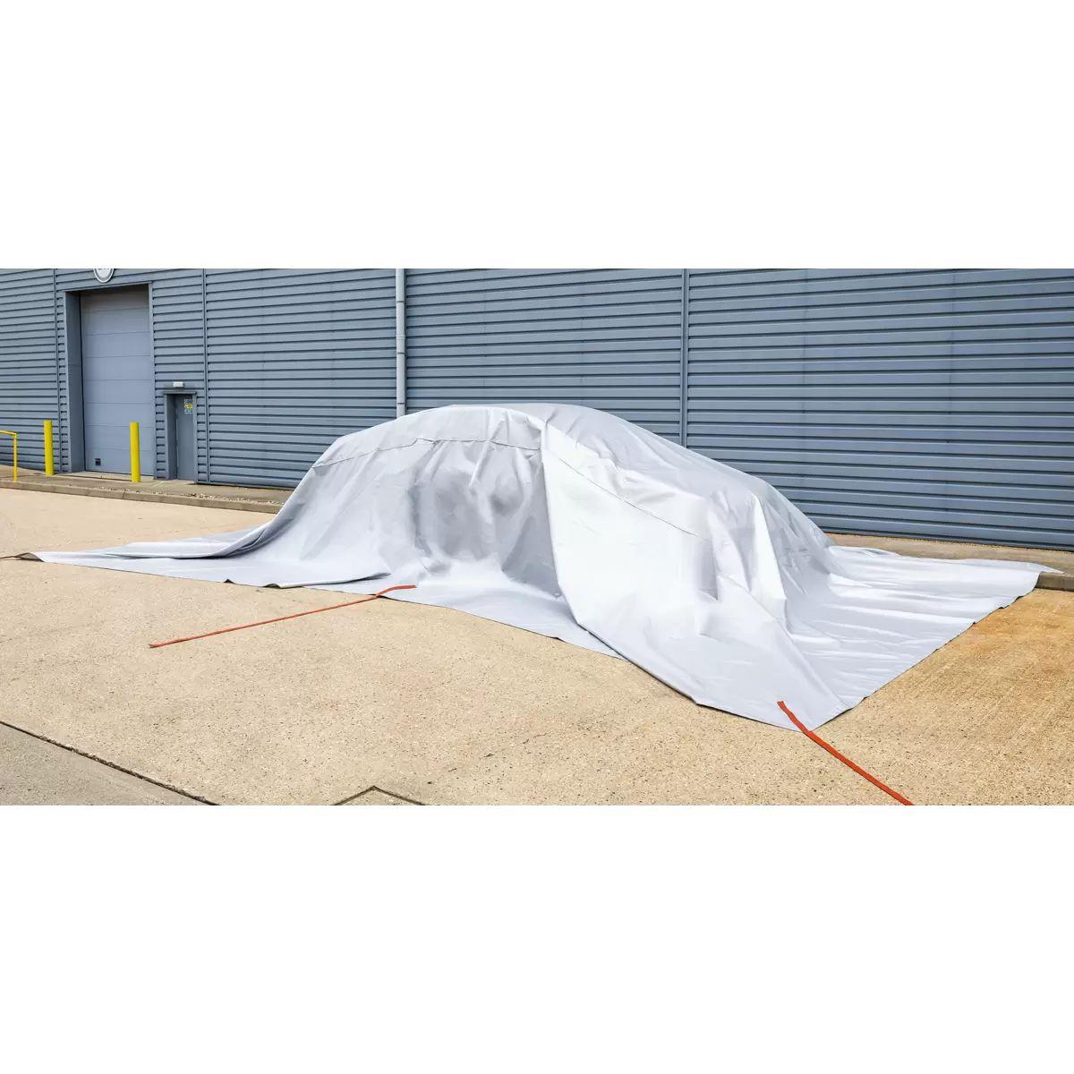 Sealey EV500 Vehicle Fire Safety Blanket Fibreglass Fabric Silicone Coated 6 x 8m