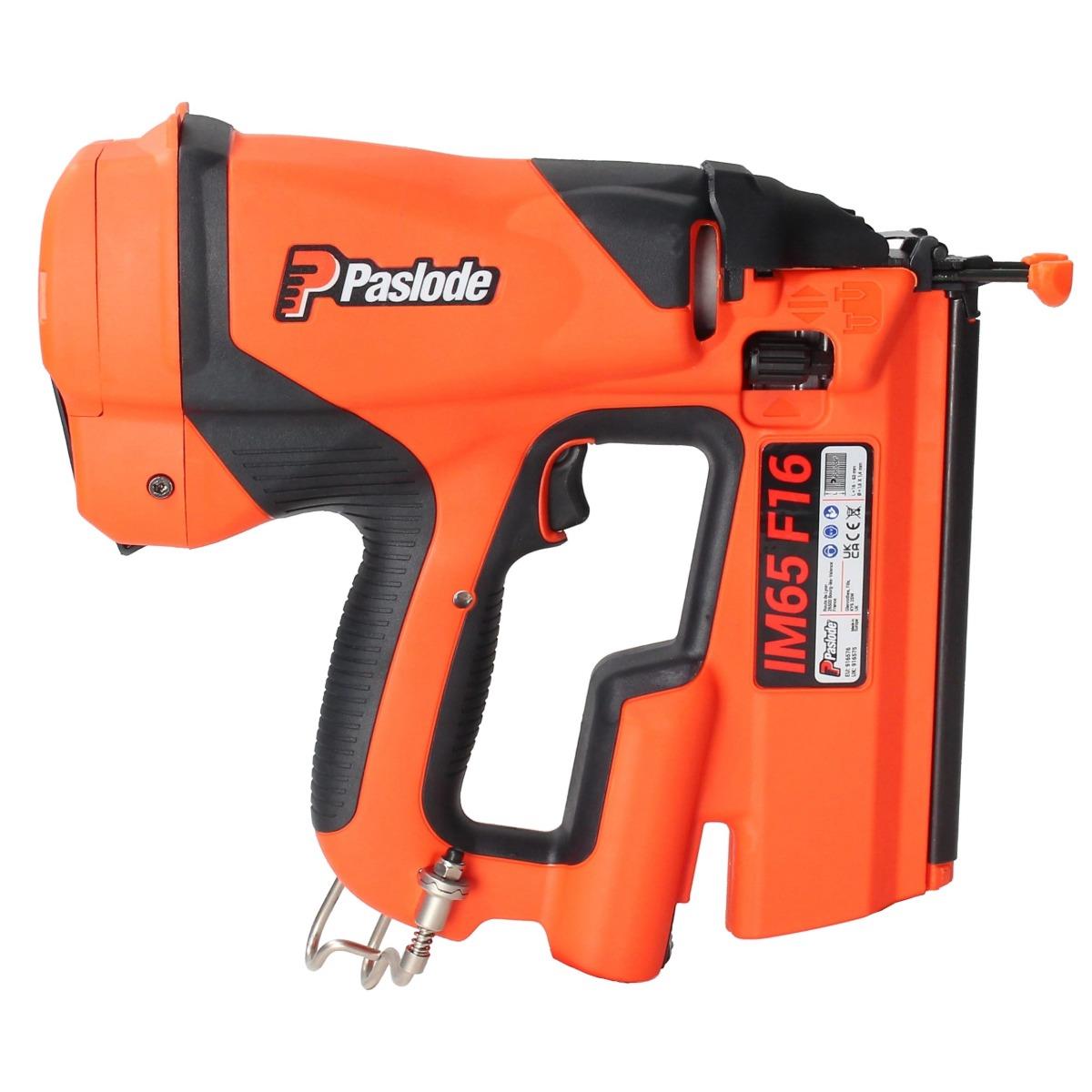 Paslode IM65 F16 7.4V Second Fix Finishing Straight Nail Gun with 1 x 2.1Ah Battery, Charger & Case 916575