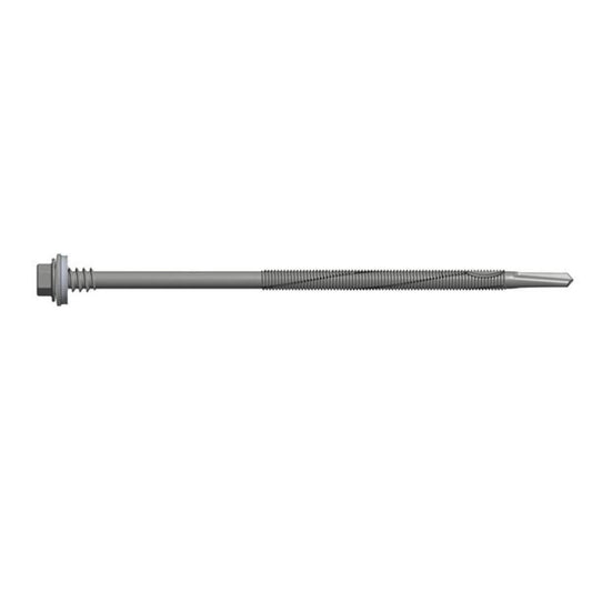 DrillFast FIXFAST DF12-A15-5.5 x 145 Carbon Steel Fasteners with EPDM Washer Pack of 100