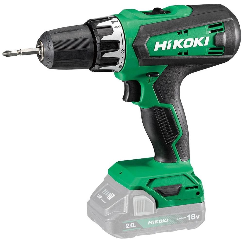 HiKOKI KC18DFXJAZ 18V Combi Drill & Impact Driver Twin Pack with 2 x 2.0Ah Batteries, Charger & Case