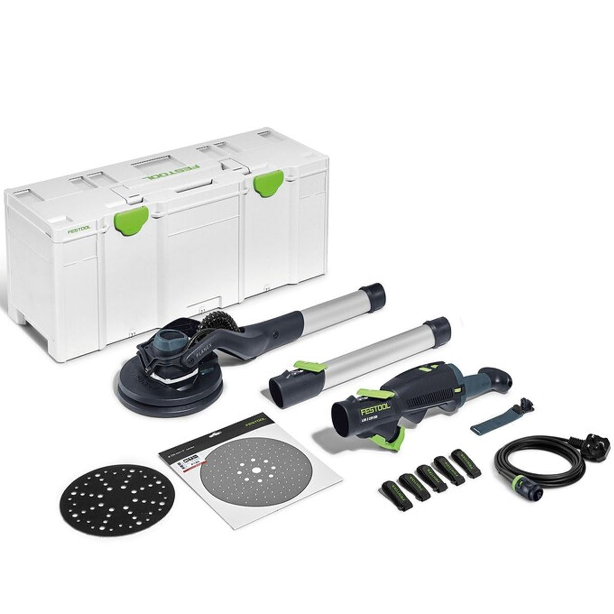 Festool LHS 2 225 EQI-Plus 225mm PLANEX Long Reach Sander 230V GB - 576637 With SYS-AIR M 230V GB Air purifier - 577785