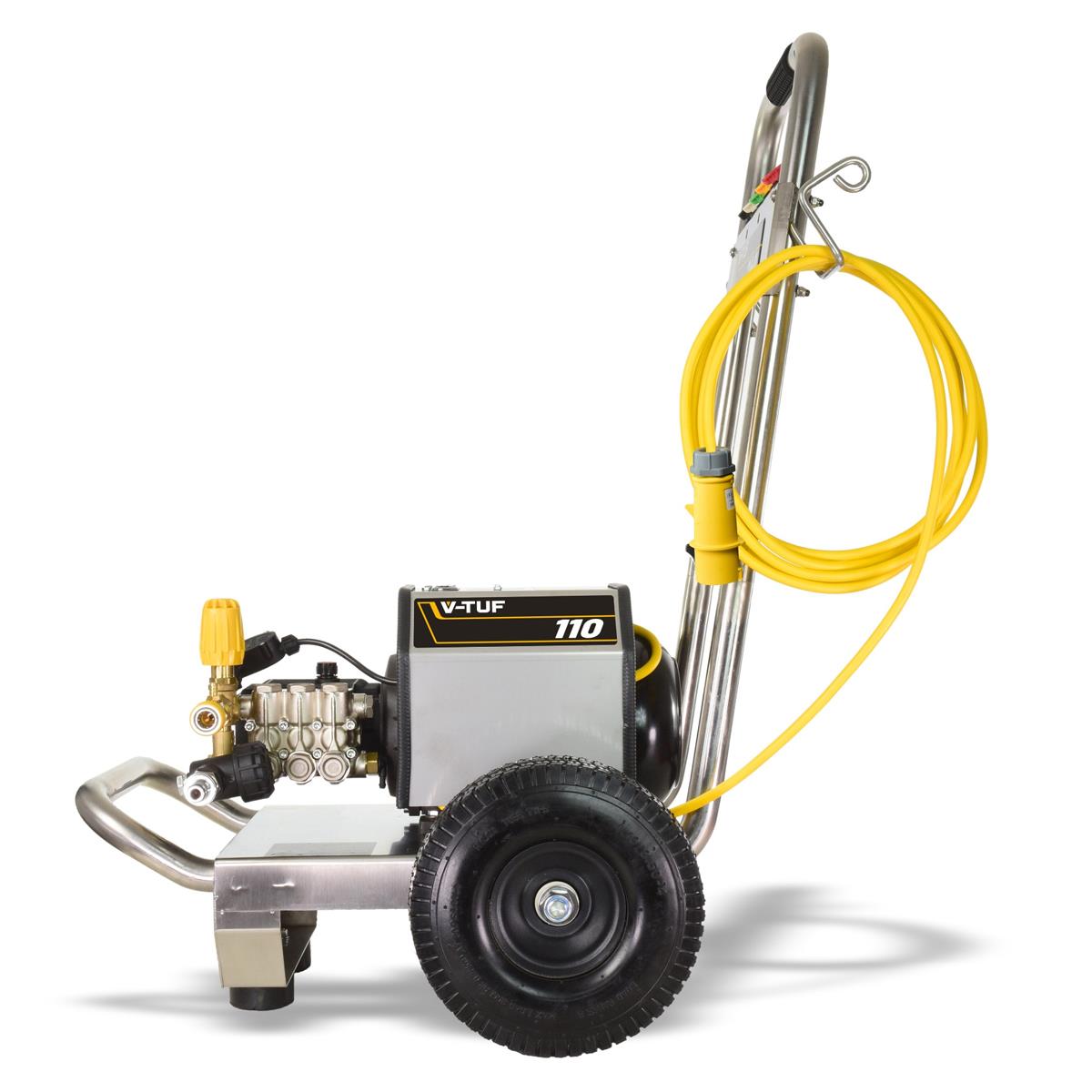 V-TUF VTUF110 12L/min Compact, Industrial, Mobile Electric Site Pressure Washer 1450psi & 100Bar