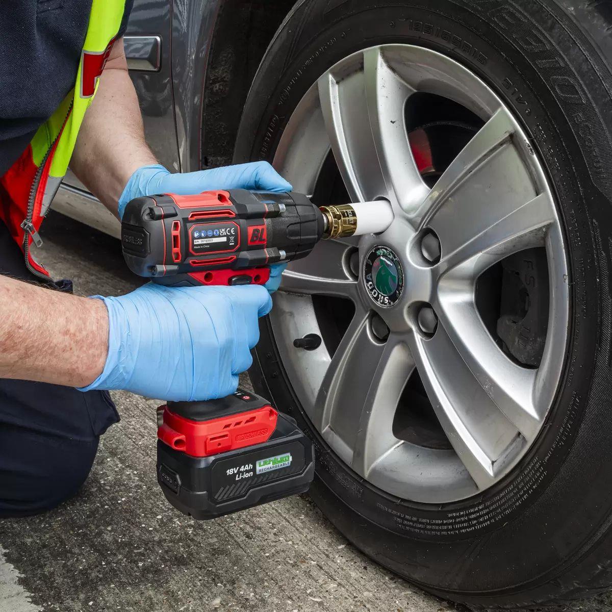 Sealey CP650LI 18V Cordless Brushless Impact Wrench 1/2