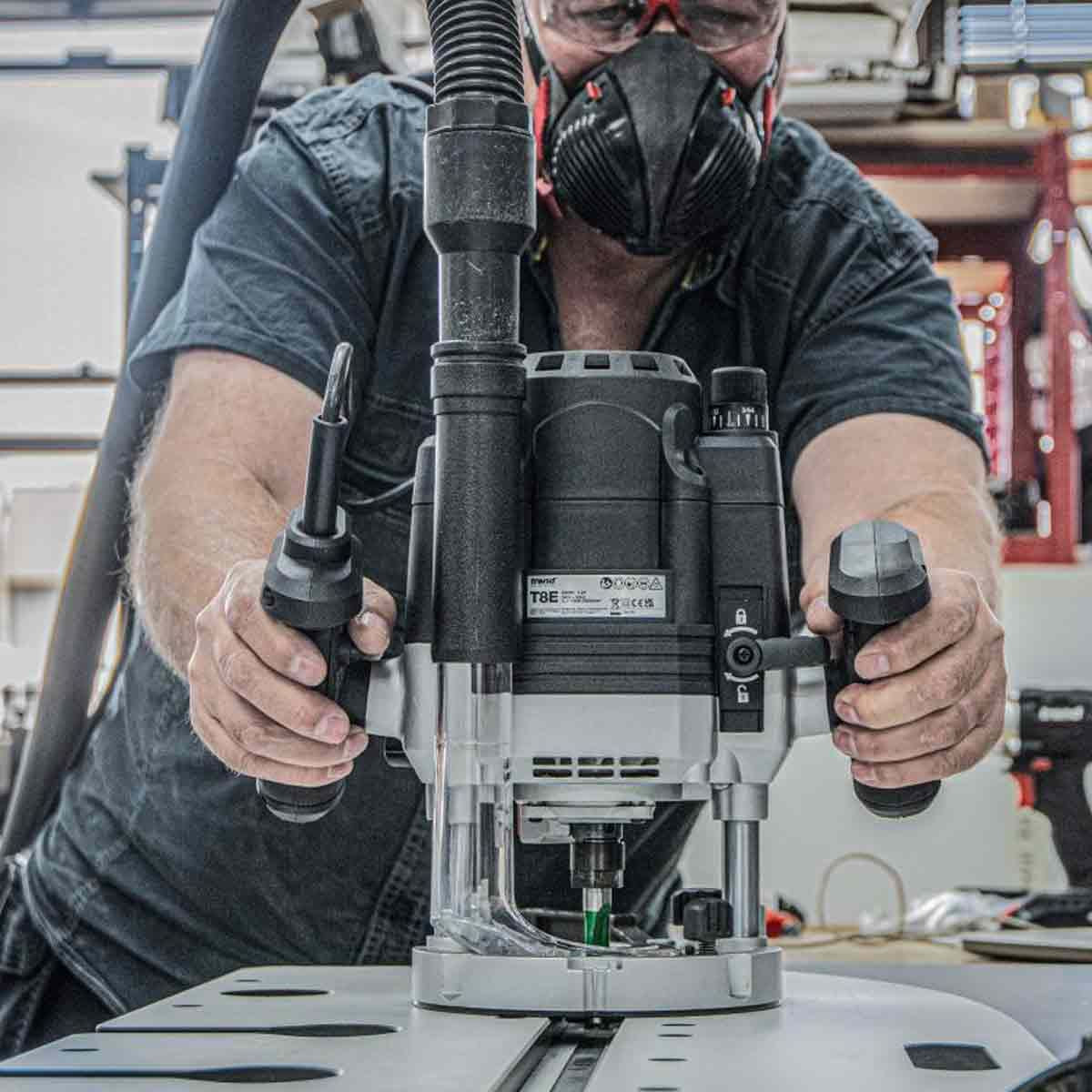 Trend T8EK 1/2in Dual Mode Plunge Router 240V with 35 Piece Cutter Set & Case