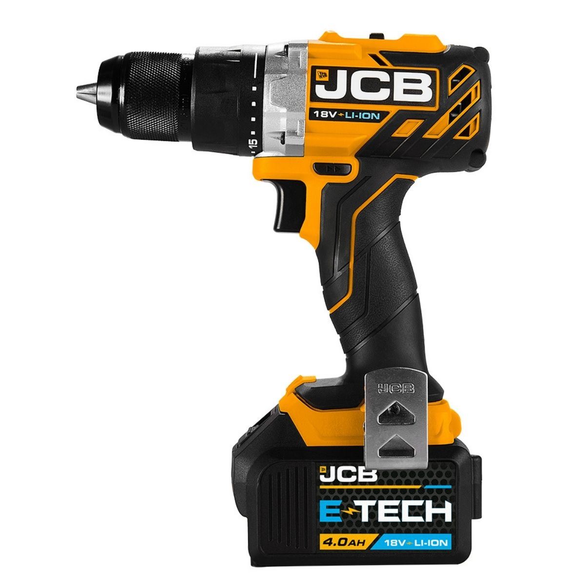 JCB 21-18BLDD-4X 18V Brushless Drill Driver with 1 x 4.0Ah Lithium-Ion Battery & 2.4A Charger
