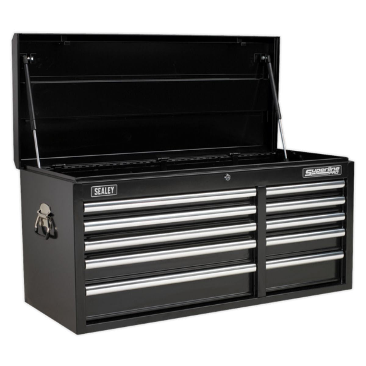 Sealey AP41110B 10 Drawer Topchest with Ball-Bearing Slides -Black