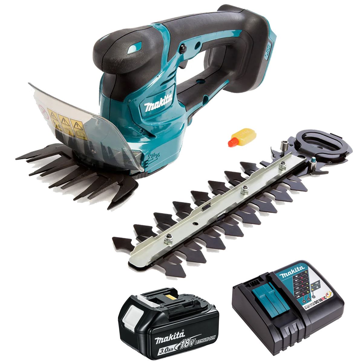 Makita DUM111ZX 18V 110mm Grass Shear with 2 x 5.0Ah Battery & Charger