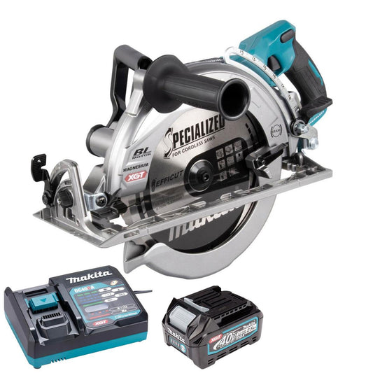 Makita RS002GZ 40V XGT Brushless 260mm Circular Saw with 1 x 2.5Ah Battery Charger & Case
