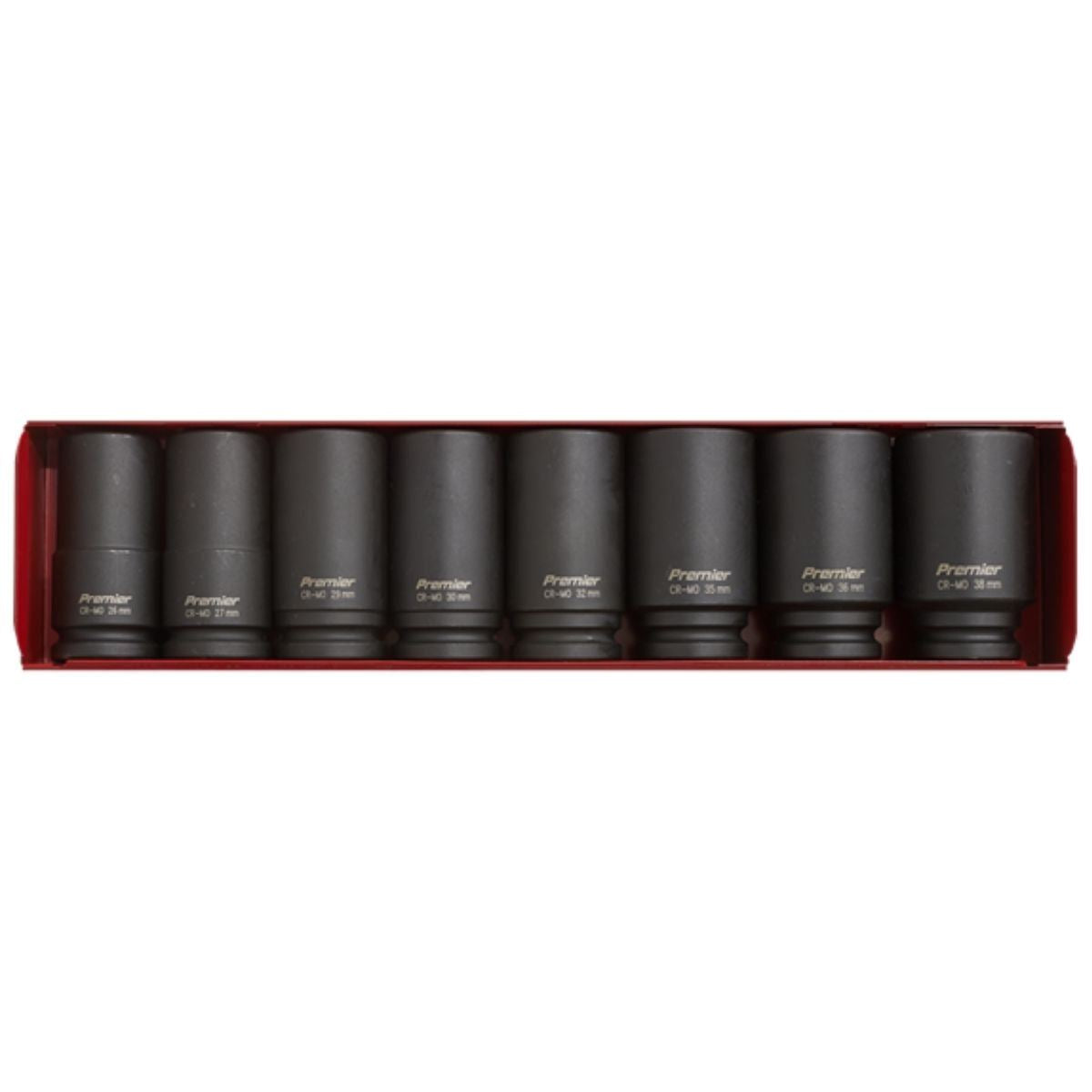 Sealey AK80/9M Deep Impact Socket Set  8pc 3/4