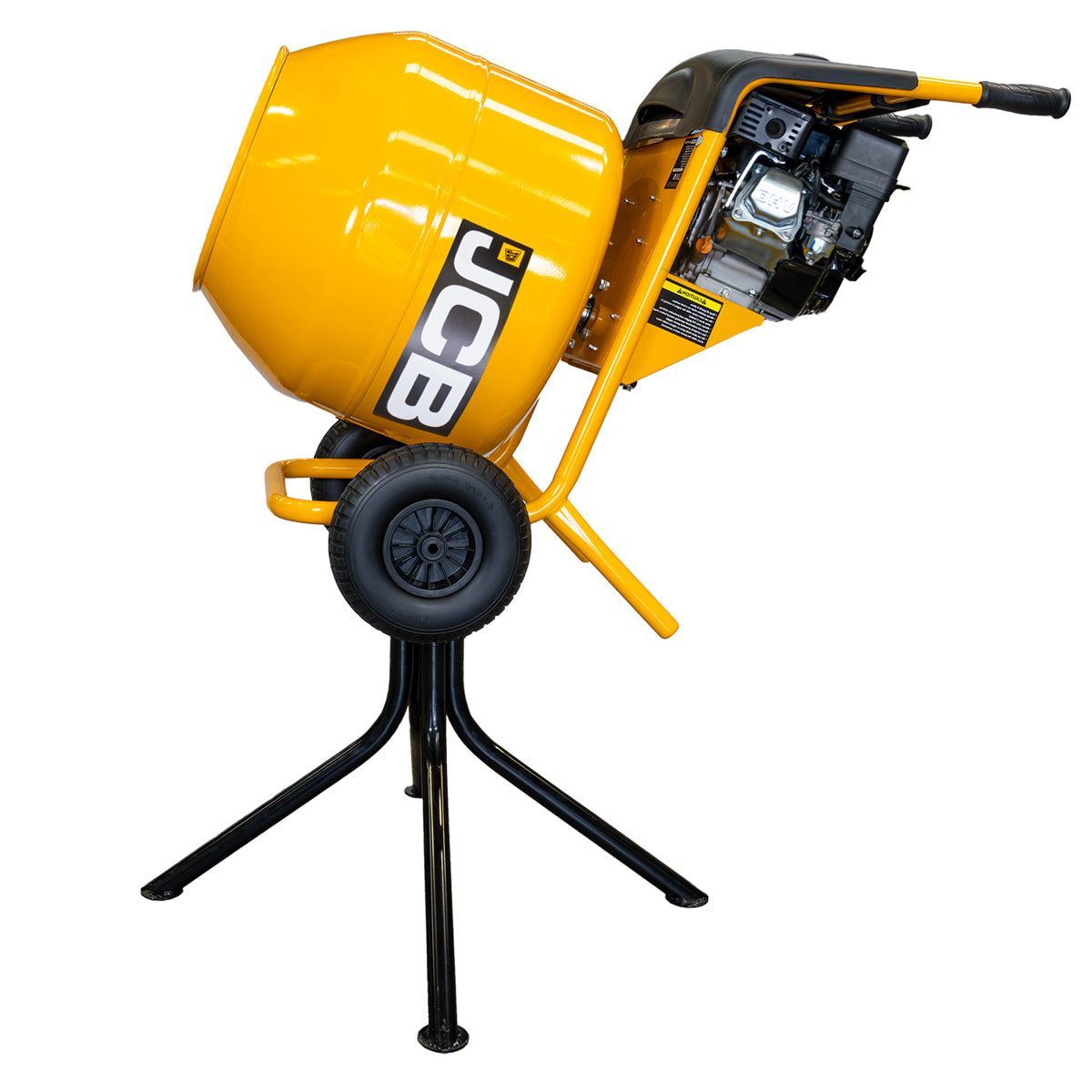 JCB-CM150P Petrol 133cc 134L Seam Welded Cement Mixer 100L Working Capacity