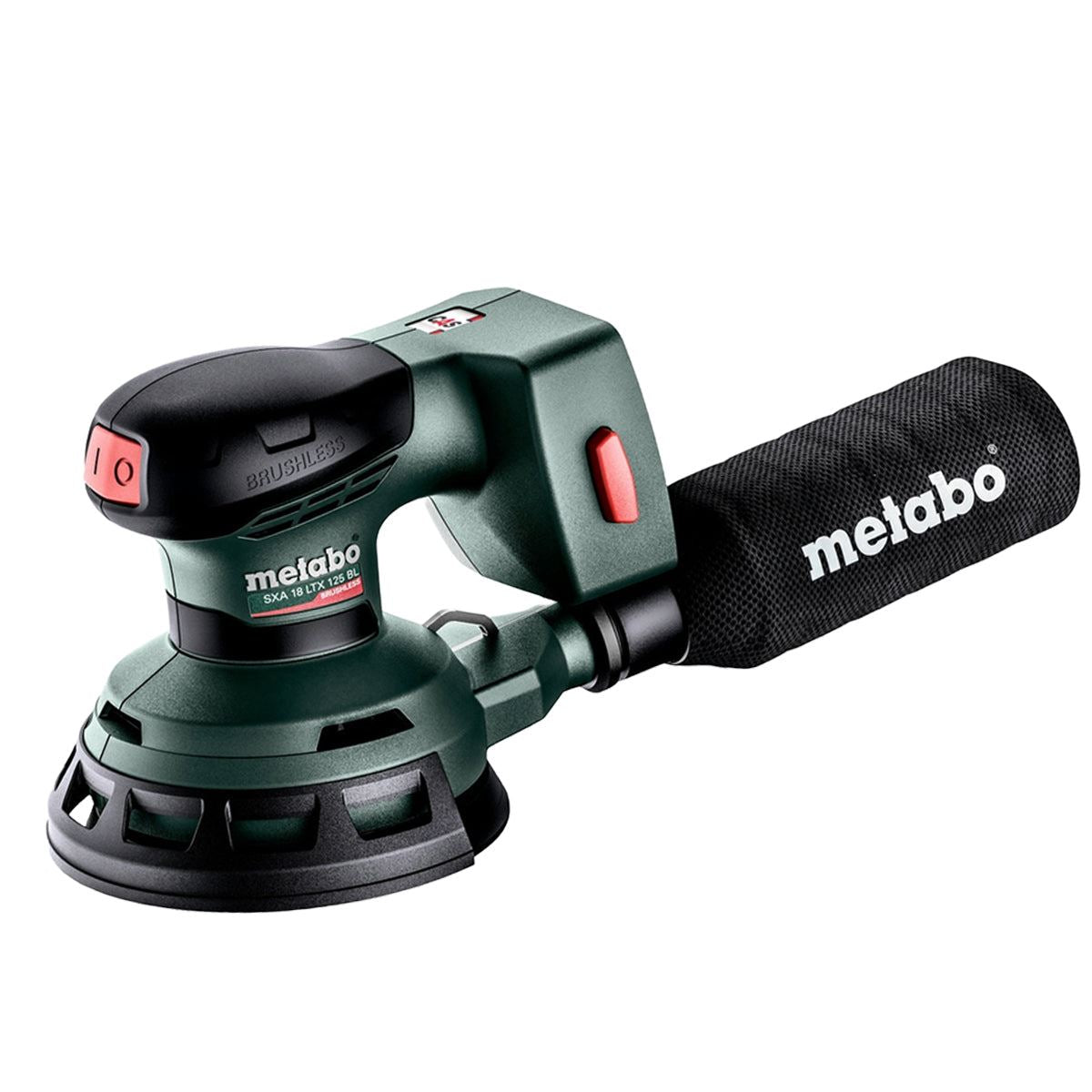 Metabo SXA 18 LTX 125 BL 18V Brushless Random Orbital Sander with 1 x 5.2Ah Battery Charger & Metabox