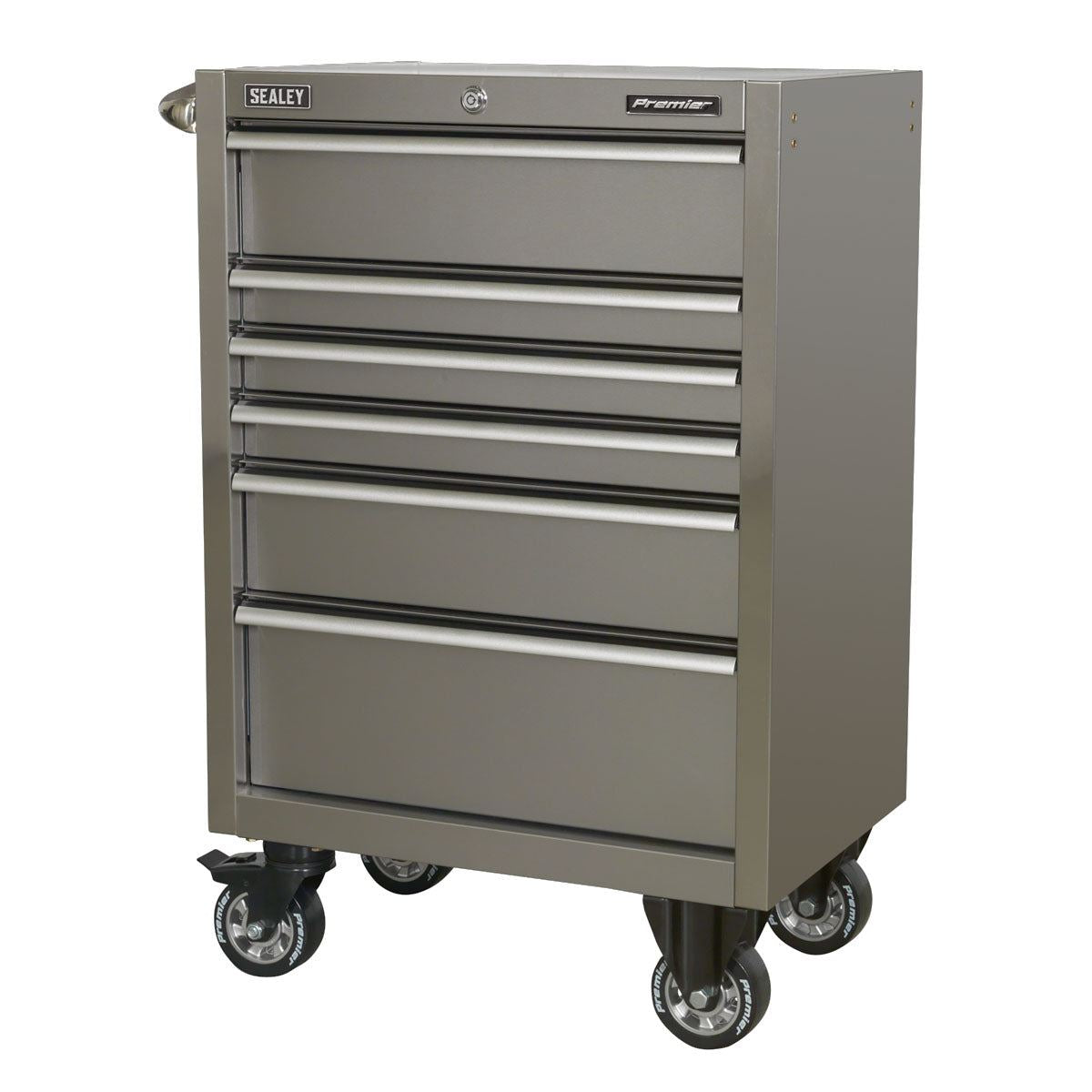 Sealey PTB67506SS 6 Drawer Stainless Steel Heavy-Duty 675mm Rollcab