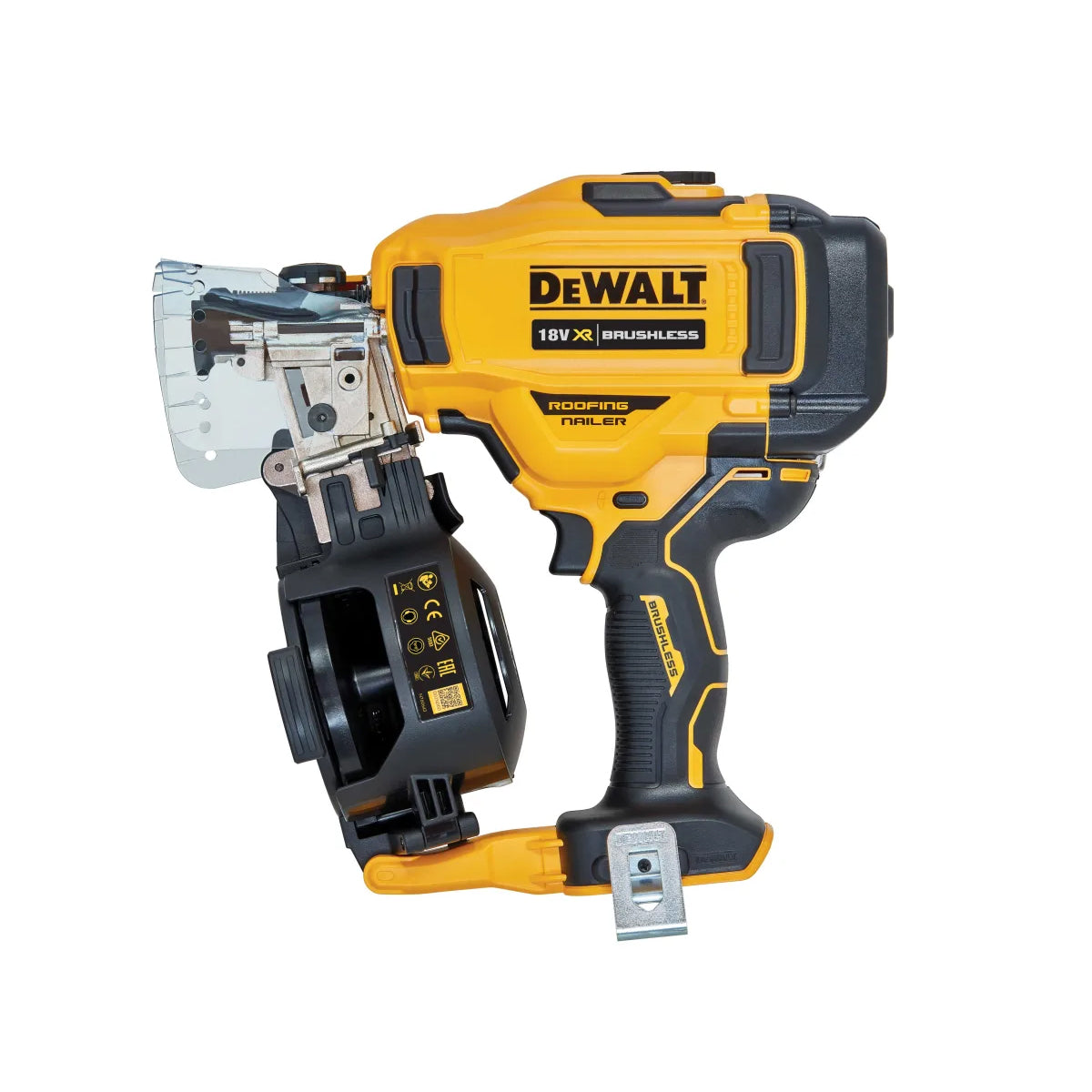 Dewalt DCN45RNN 18V XR Brushless Roofing Coil Nailer Body Only Efficient, Lightweight Tool for Fast