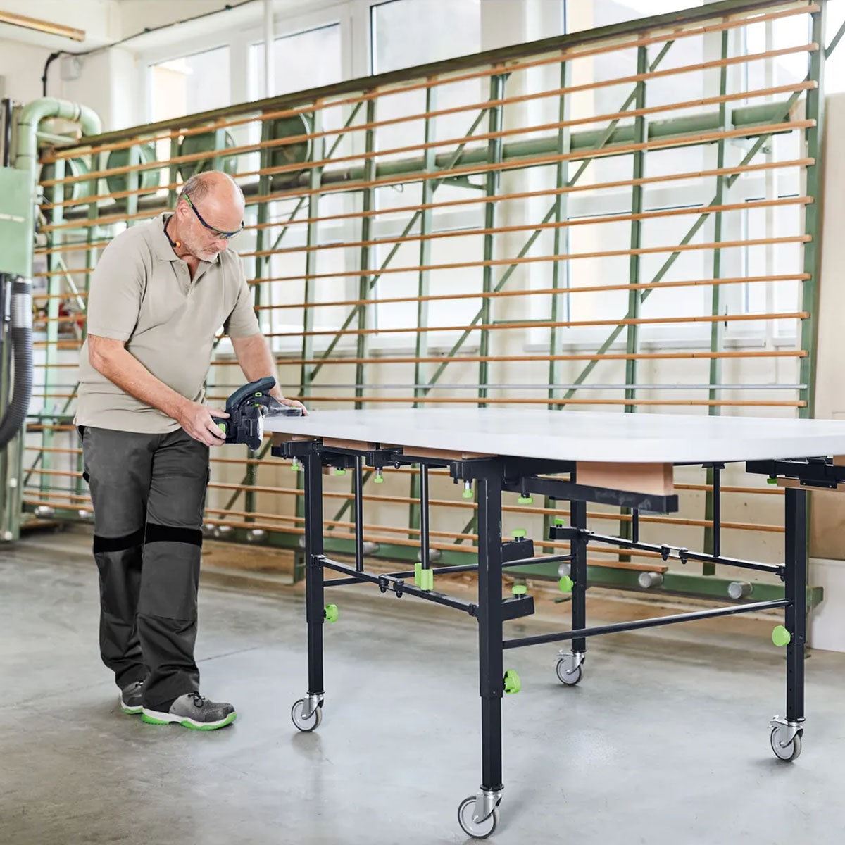 Festool ES-ETSC 125 3,0 I-Plus 18V GB Brushless Edge Sander With 2 x 3.0Ah Batteries, Charger In Systainer - 577698