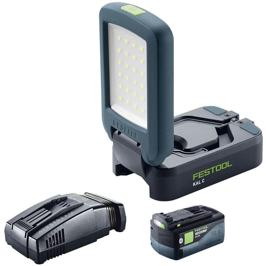 Festool KAL C SYSLITE 18V Cordless Working Light - 578128 With 1 x 5.0Ah Battery & Charger
