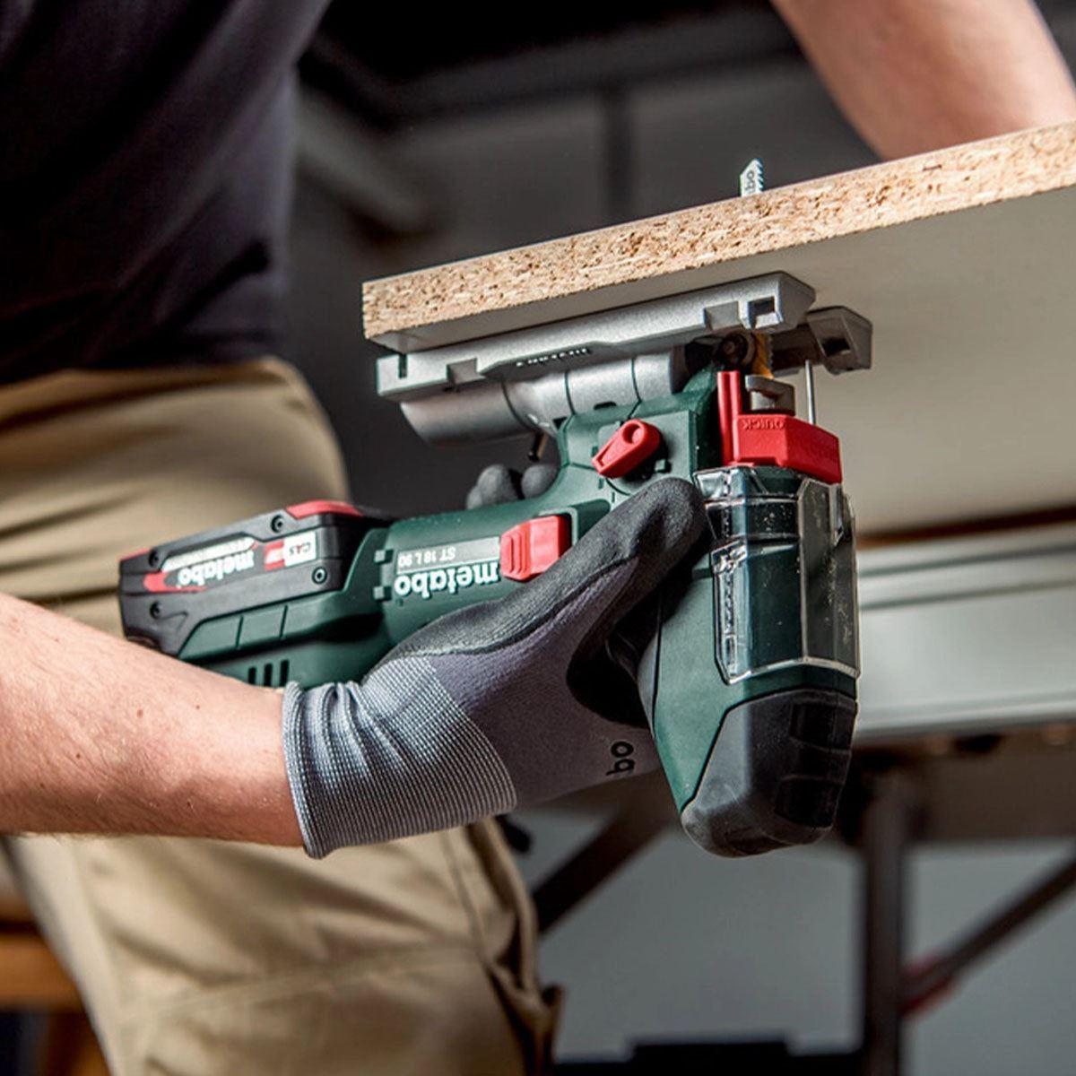 Metabo ST 18 L 90 18V Body Grip Jigsaw with 1 x 4.0Ah Battery Charger & Bag