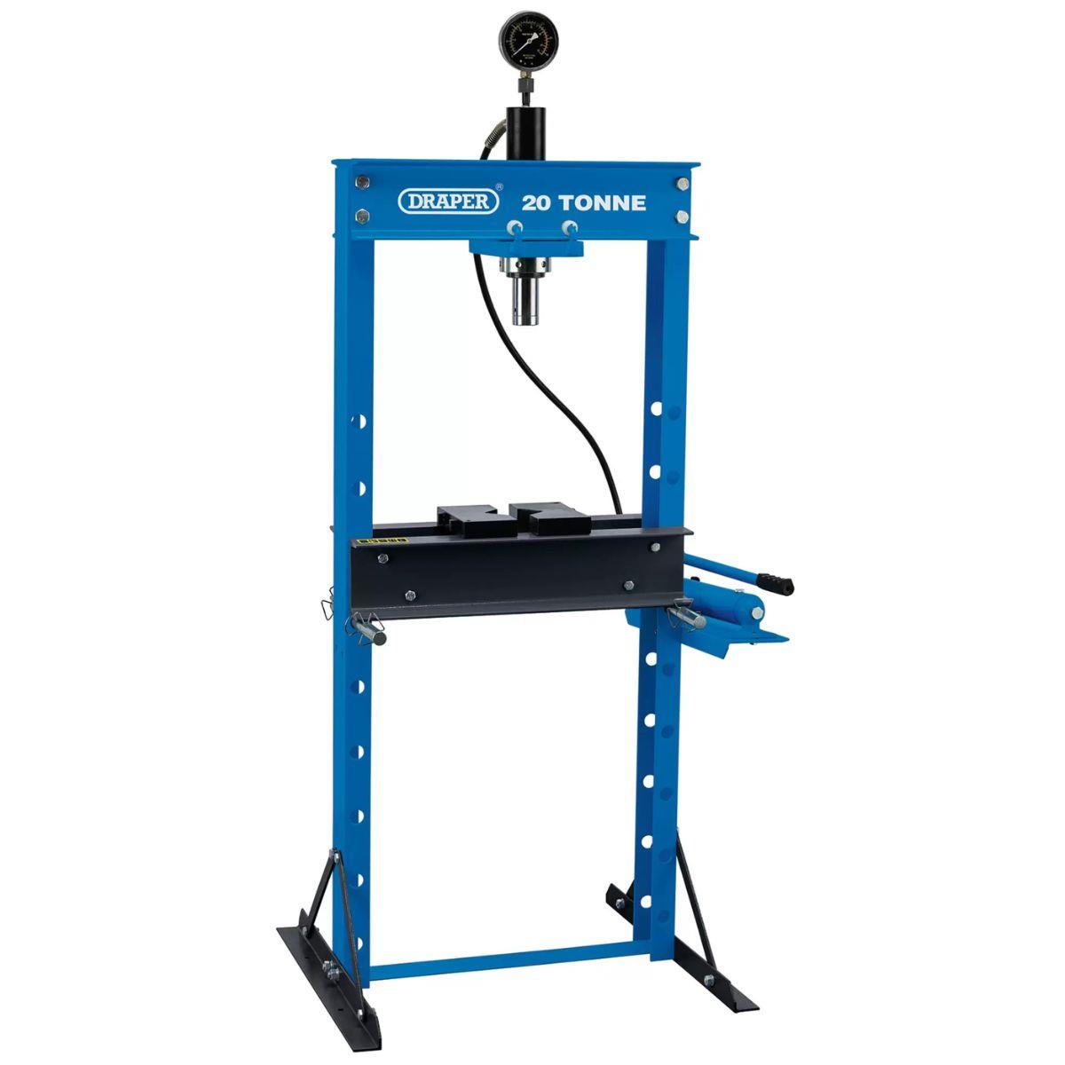 Draper HFP/20D Hydraulic Floor Press 20 Tonne with Sliding Ram & Pressure Gauge 70540
